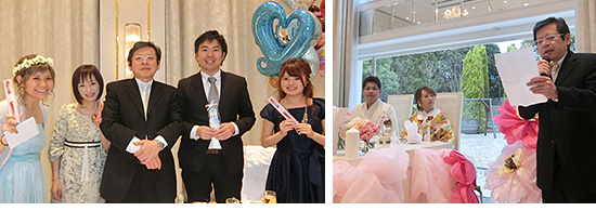 幸せいっぱい！ 歯科衛生士“ゆー”の結婚式。院長の祝辞