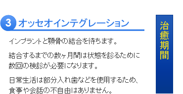 インプラント治療の流れ３