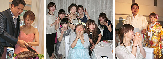 幸せいっぱい！ 歯科衛生士“ゆー”の結婚式。ケーキ入刀